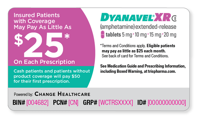 DYANAVEL XR Tablet Savings Card Example